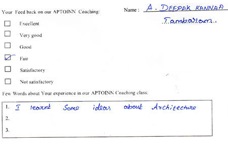 NATA Coaching Centre in Tambaram